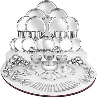 Shri & Sam Stainless Steel Shagun Dinner Set (101 Pcs Set)