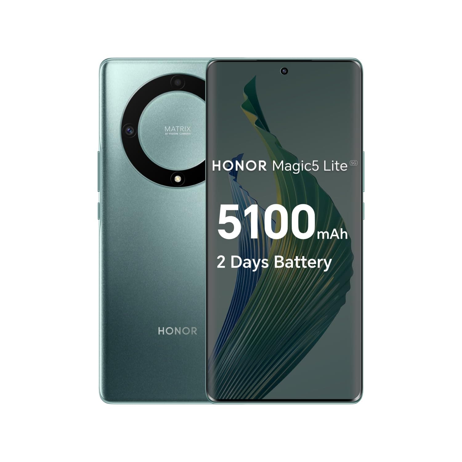 Honor Magic5 Lite 5G Dual Sim 128GB Green (6GB RAM) - Global Edition
