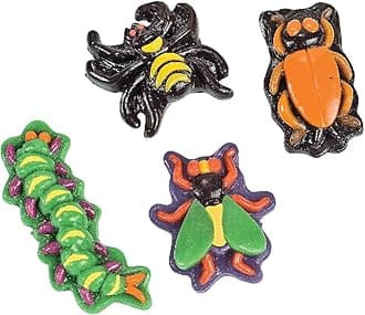 Realistic Bug Gummy Candy – 1 Lb. Mixed Fruit Flavored Creepy Crawly Gummies (38 Pc, Individually Wrapped)