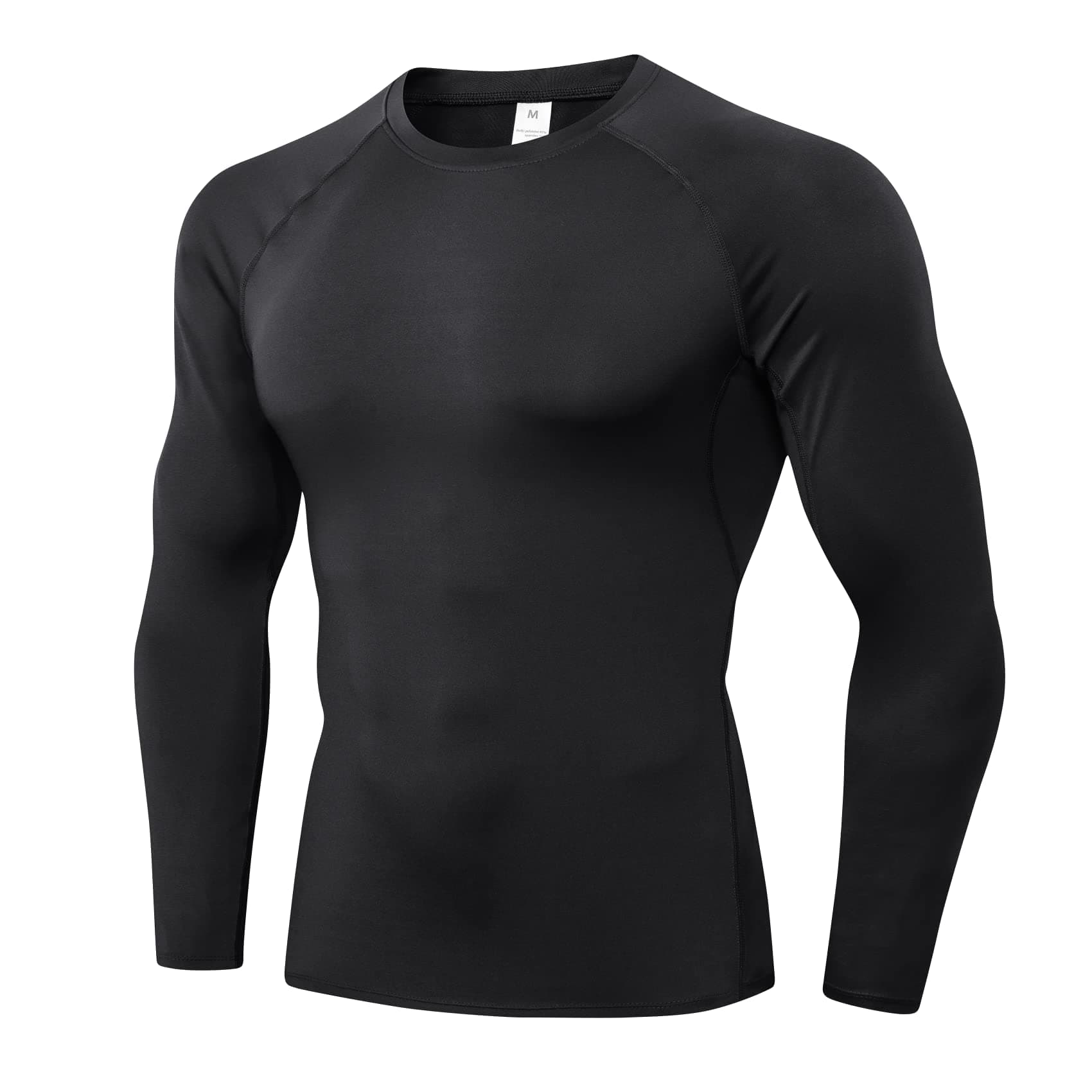 Compression Shirt for Men Workout Long Sleeve T Shirts Athletic Dry Fit Muscle Tops Base Layer for Basketball Gym
