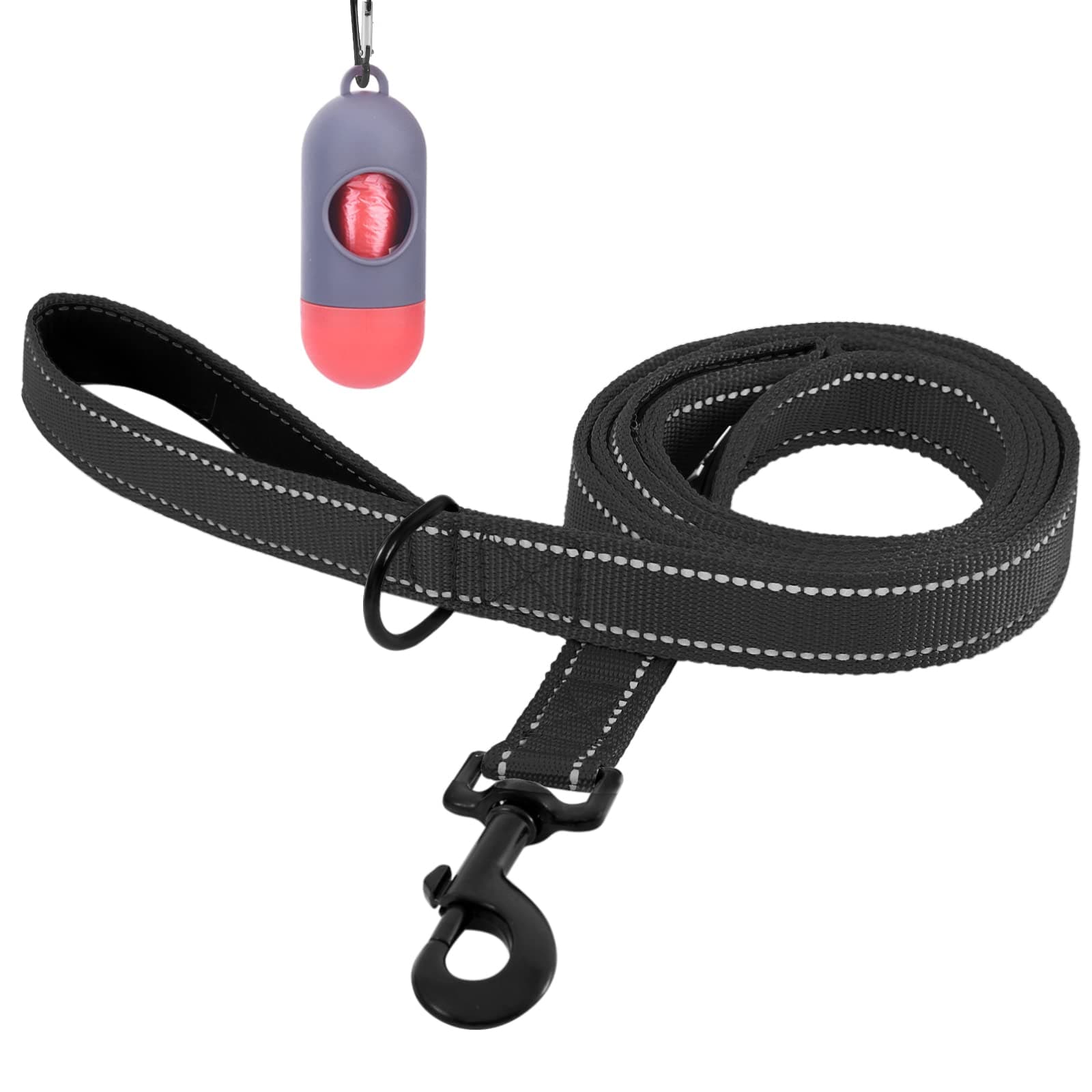 Dog Leash with Dog Waste Bag Dispenser