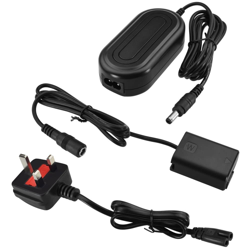 Sinfoxeon AC-PW20 AC Camera Powever Adapter Kit for Sony Alpha A6400 A6300 A6000 A7 A7II A7RII A7S A7SII A7R2 A7S2 A6500 A7000 A5000 A5100 NEX-3 Cameras