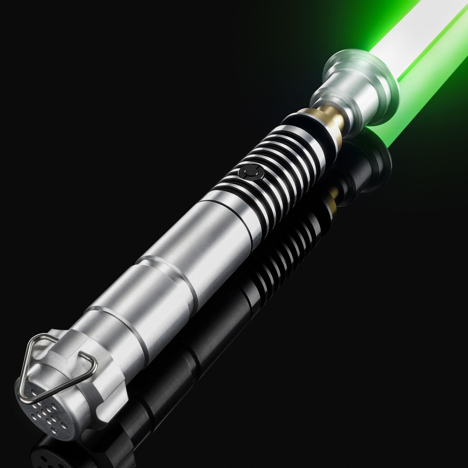 CVCBSER Smooth Swing Dueling Lightsaber, Motion Control 12 Sound Fonts with Infinite Color Changing 16RGB, Premium Metal Handle Light Saber for Adults and Boys Gift (RGB-X-12 Fonts)