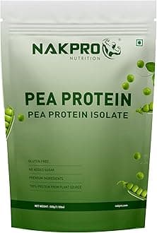 - NUTRITION 100% Pea Protein Isolate, Vanilla - 500g | 26g Protein Per Scoop | Plant Based Protein Powder| All Essential Amino Acids for Muscle Support and Recovery