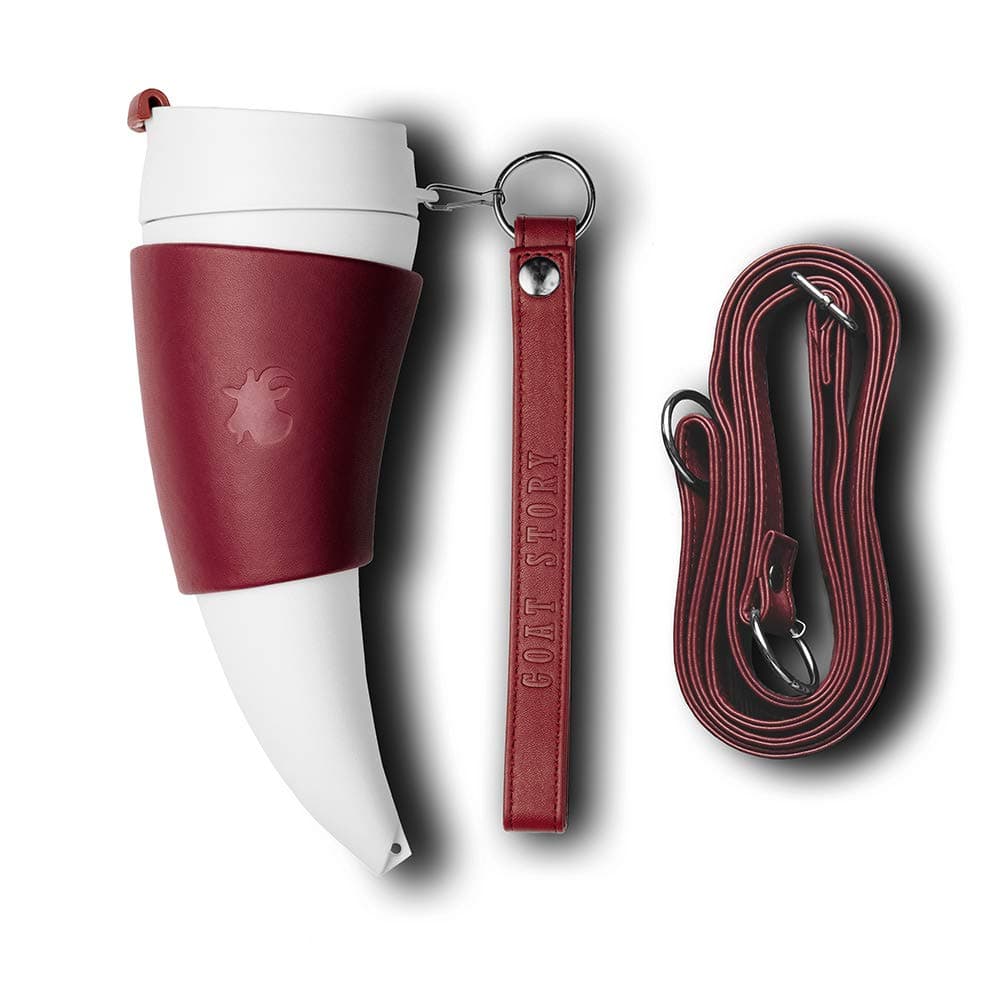 GOAT STORY Mug (Marsala_real leather, 12 oz.)