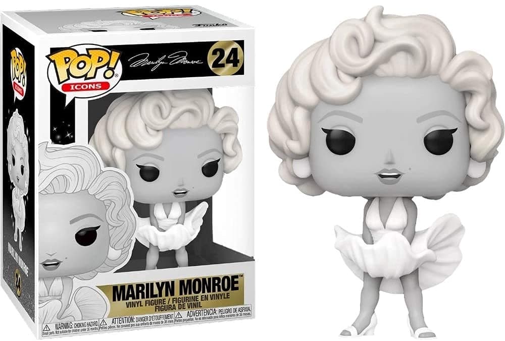 Marilyn Monroe Black and White Vinyl Figure - EE Exclusive