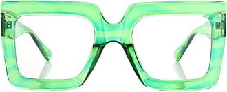 Kursan Oversized Square Glasses for Women Men Big Frame Blue Light Blocking Glasses Fashion Eyeglasses