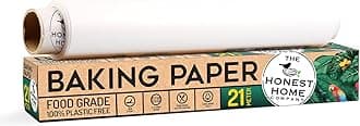 Honest Home Baking Paper Roll | 21 Meters | 40 GSM Non-Stick Parchment Paper for Baking Cake | for Oven, Air Fryer & More