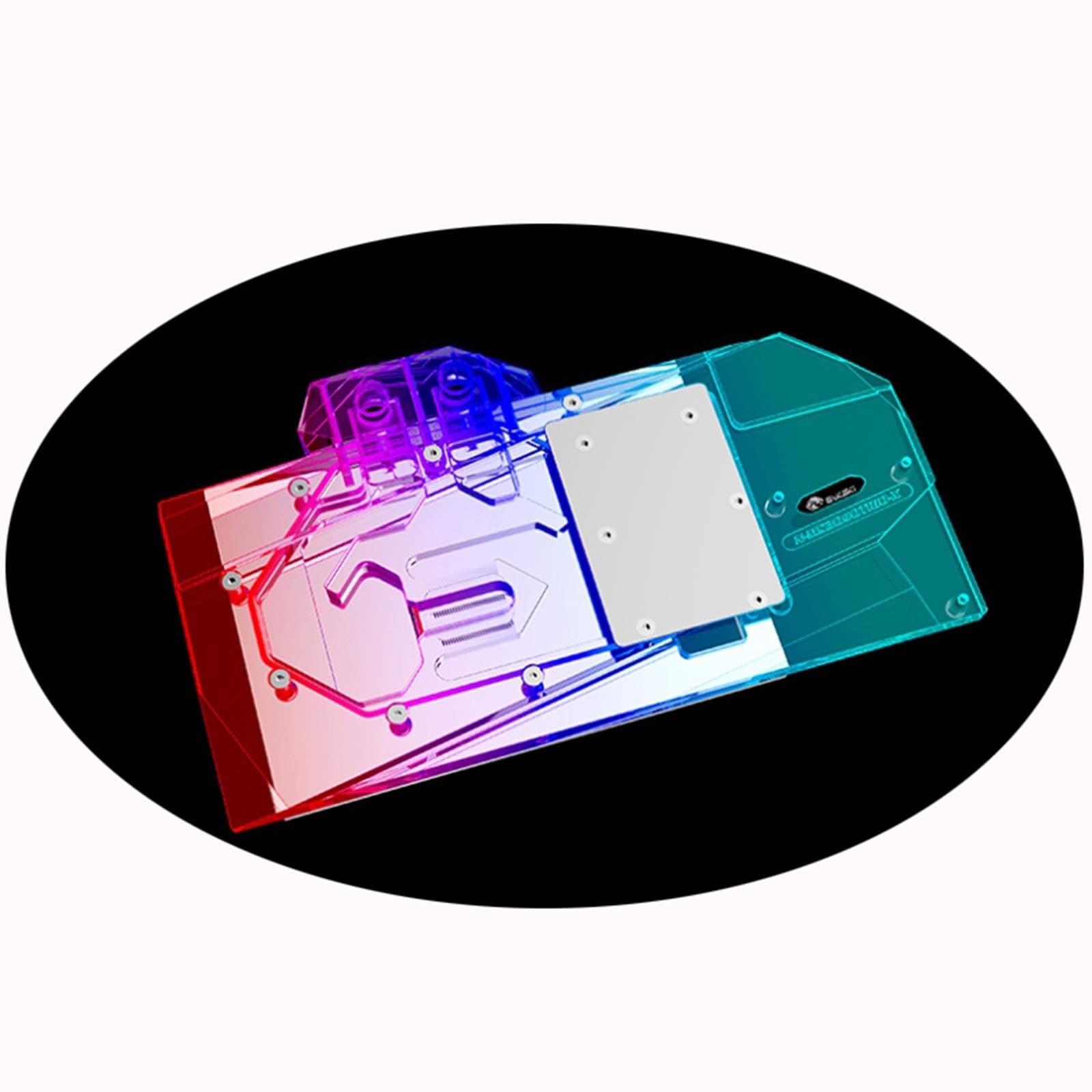 Bykski GPU Waterblock - for MSI RTX 3080 RTX 3090 Gaming X Trio SUPRIM X OC, GPU Water Liquid Cooler with Metal Backplate (5V 3-Pin ARGB RBW Aura Effect LED Lights)