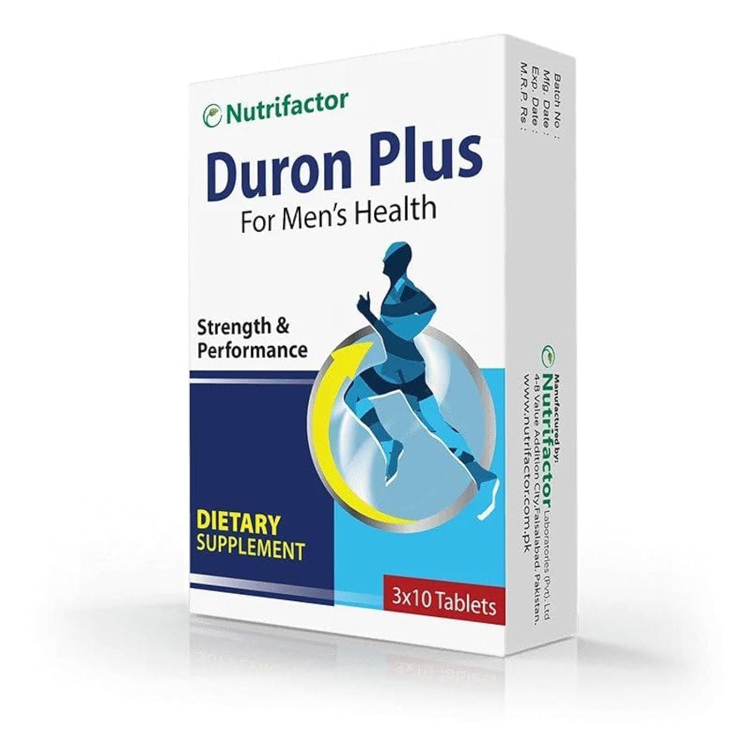 Nutrifactor's Duron Plus - Dietary Supplement for Stamina & Performance - Avena Sativa Extract & Tribulus Terrestris for Reproductive Health, L-Arginine & L-Citrulline for Strength and Performance