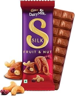 Cadbury Dairy Milk Silk Fruit & Nut Chocolate Bars, 51 g