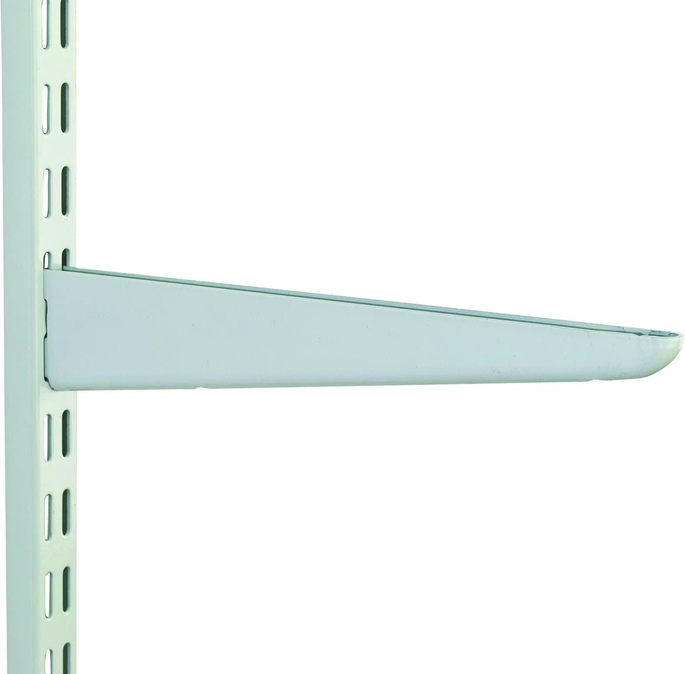 470mm White Watson Twin Slot Shelving Bracket