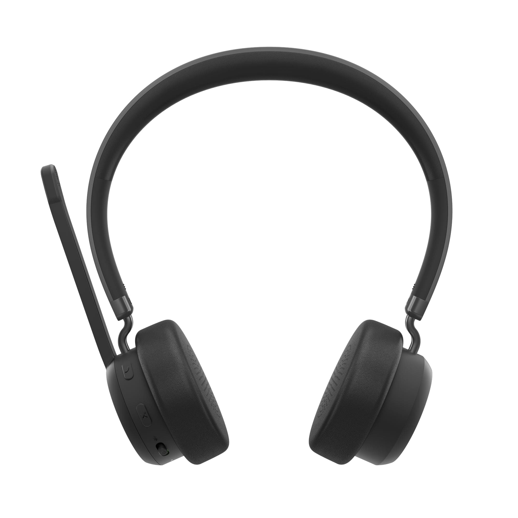 Lenovo Wireless Stereo Headset, Dual Bluetooth Connection, Lightweight, Environmental Noise Cancellation (ENC), Double Sided Boom Mic, Leather & Memory-Foam Ear Cups, 60 Hours Playback