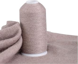 100% Cashmere Yarn, 100g Mongolian Luxuriously Soft Pure Cashmere Hand Knitting Cone Yarn for Knitting Crocheting (Camel)