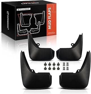 A-Premium Set of 4PCS Mud Flaps Splash Guards Mudguards Mudflaps with Hardware Kits Accessory Compatible with Land Rover Discovery Sport 2015-2019 Sport Utility, Front LH RH and Rear LH RH