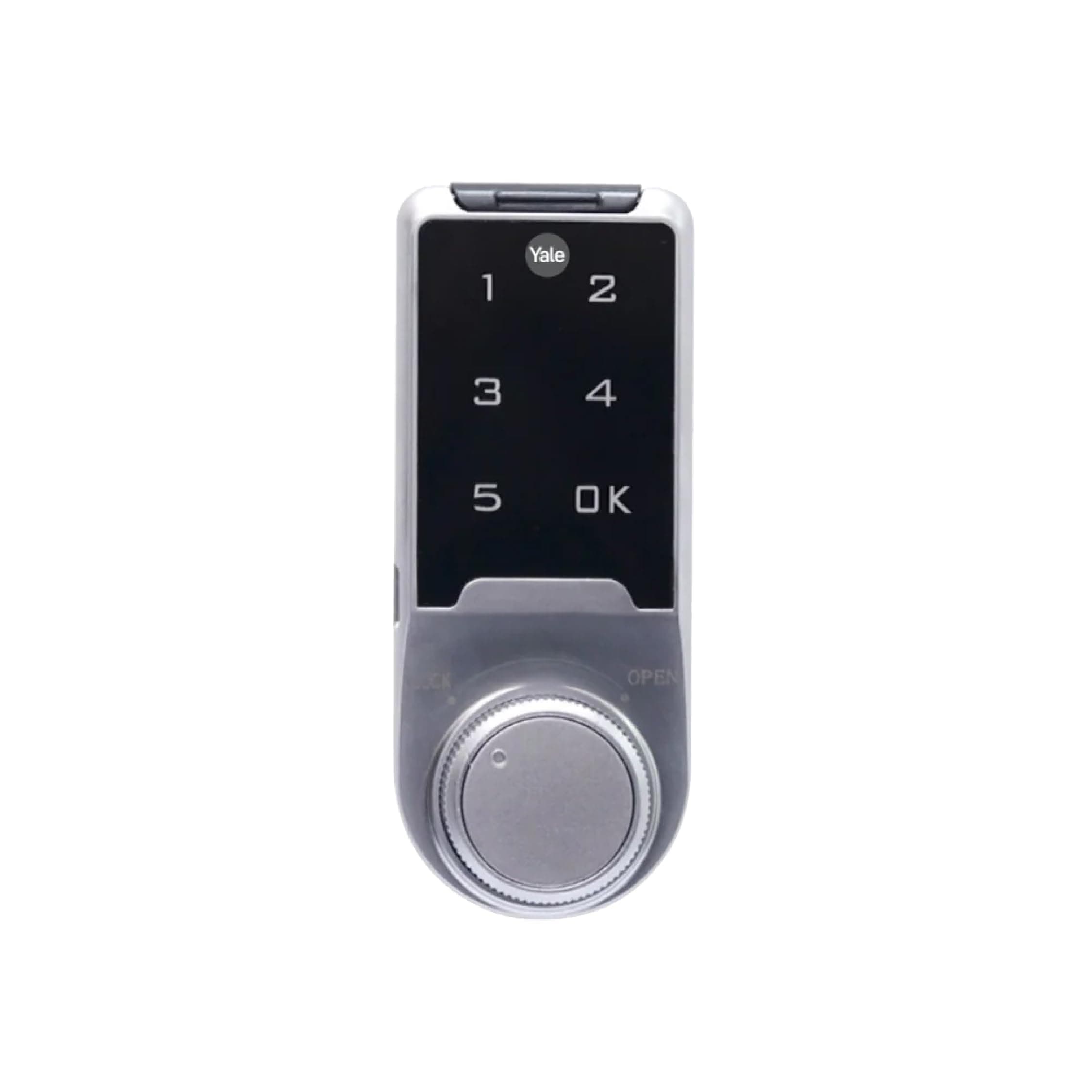 Yale Pincode Digital Lock for Wardrobes/Cabinets - Silver, Metallic Finish