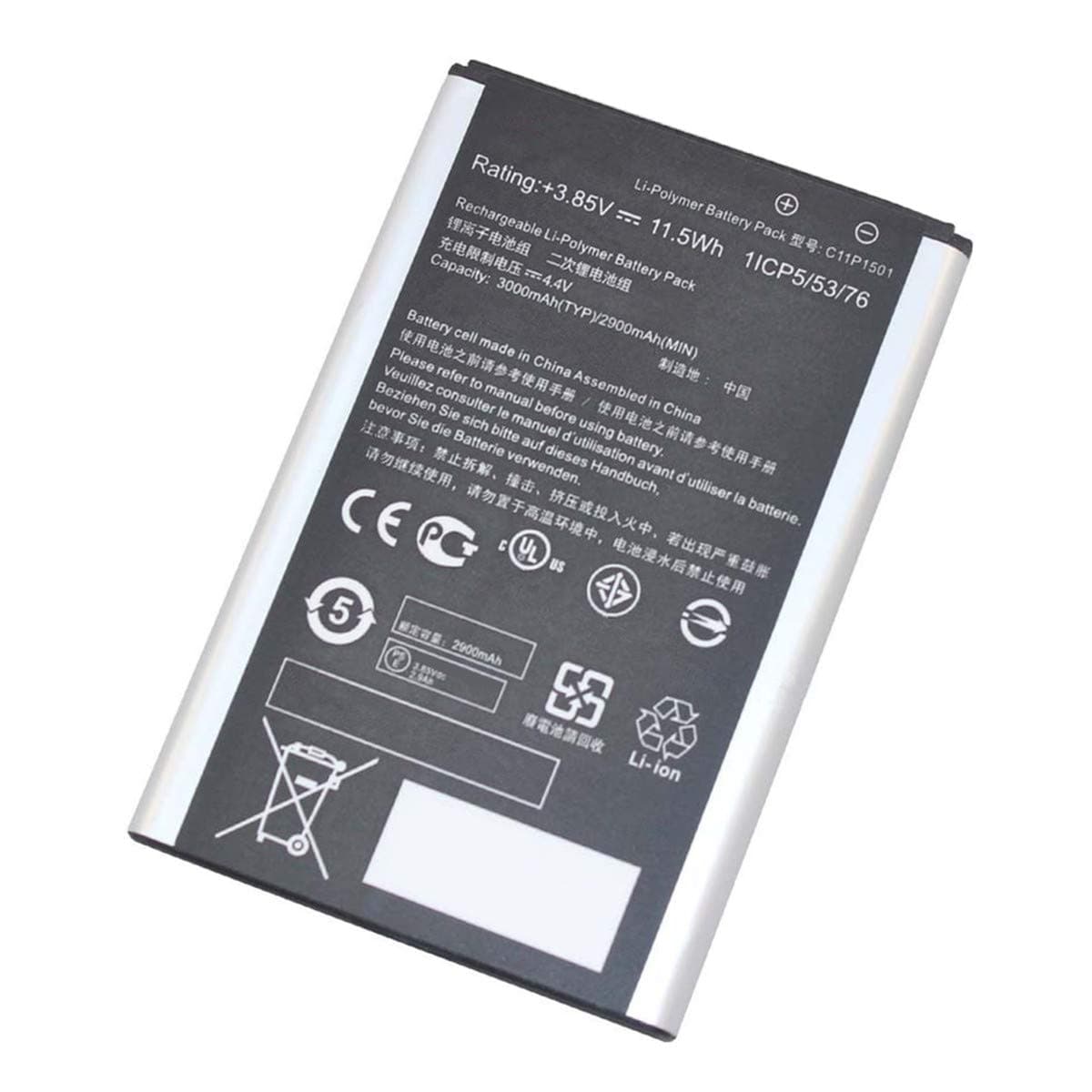 C11P1501 Replacement Battery For ZenFone 2 ZenFone 2 Dual SIM ZE500CL Zenfone 2 Laser Z011D Zenfone 2E ZenFone 2 Laser 6.0 Dual SIM LTE ZE601KL