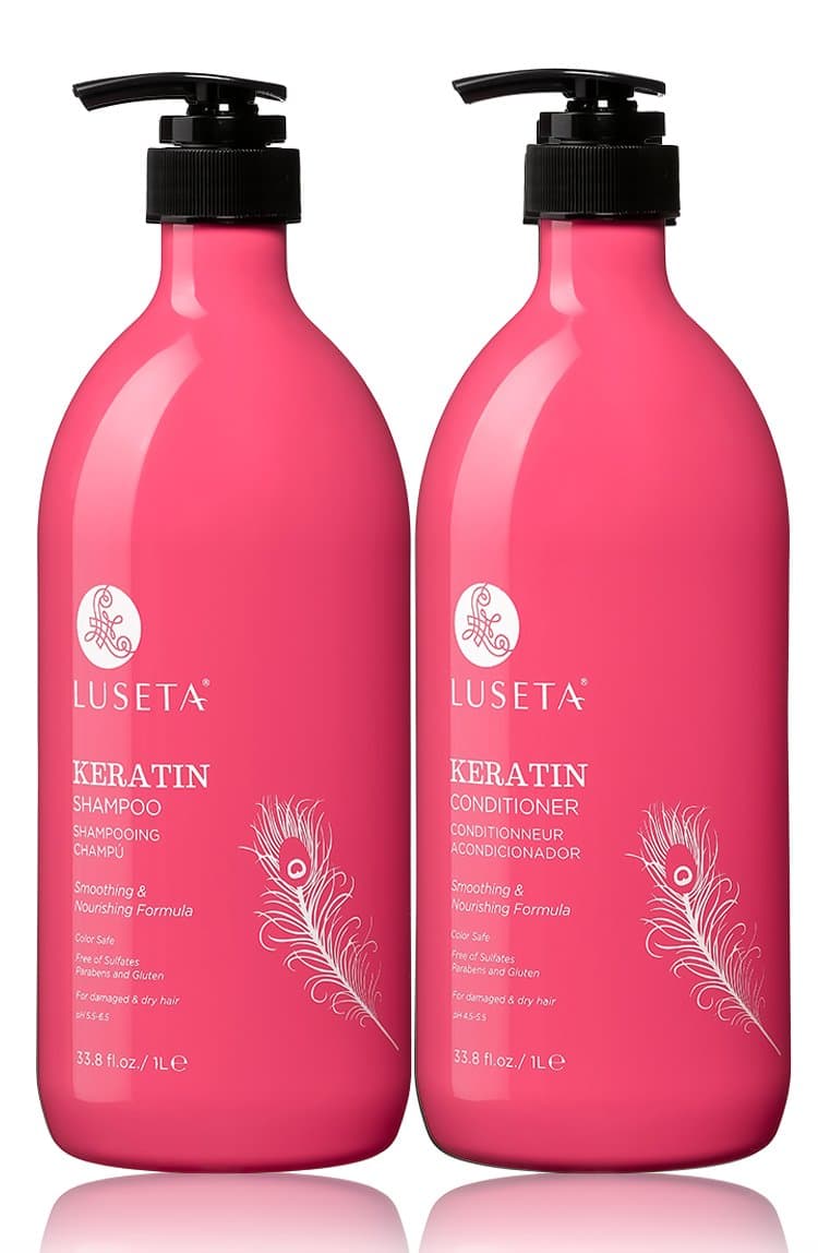 Luseta Keratin Smooth Shampoo & Conditioner Set (2 1000ml)