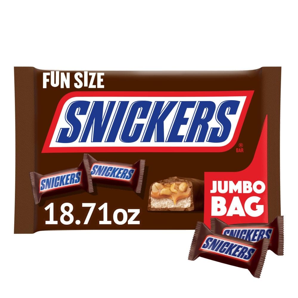 Fun Size Halloween Chocolate Candy Bars, 18.71 oz Jumbo Bulk Candy Bag