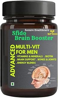 Sfido Brain Booster | Advanced Brain Booster Memory Focus Clarity Energy Performance (30 No)