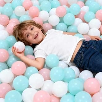Ball Pit Balls for Toddlers Kids Plastic Balls for Ball-Pit Playpen Pool Baby Play Pastel BPA-Free Non Toxic Play Pastel Crush Proof Bal 50 100 200 500 1000 Count