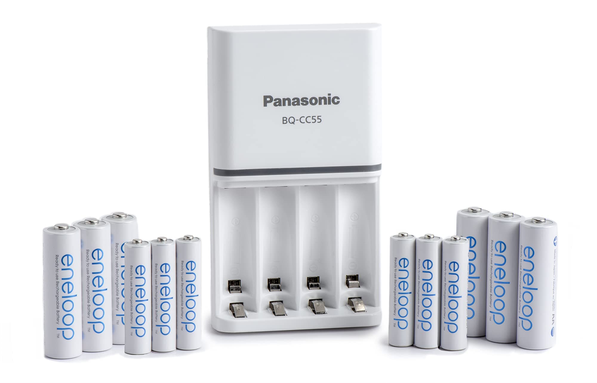 Eneloop Panasonic K-KJ55MBS66A Power Pack; 6AA, 6AAA, and Advanced Battery 3 Hour Quick Charger