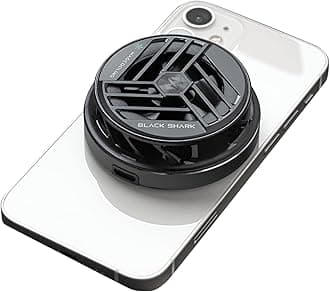 Black SharkMagnetic Phone Cooler, Cellphone Cooling Fan Portable Phone Radiator for Android Tablet iPad Gaming Cooling