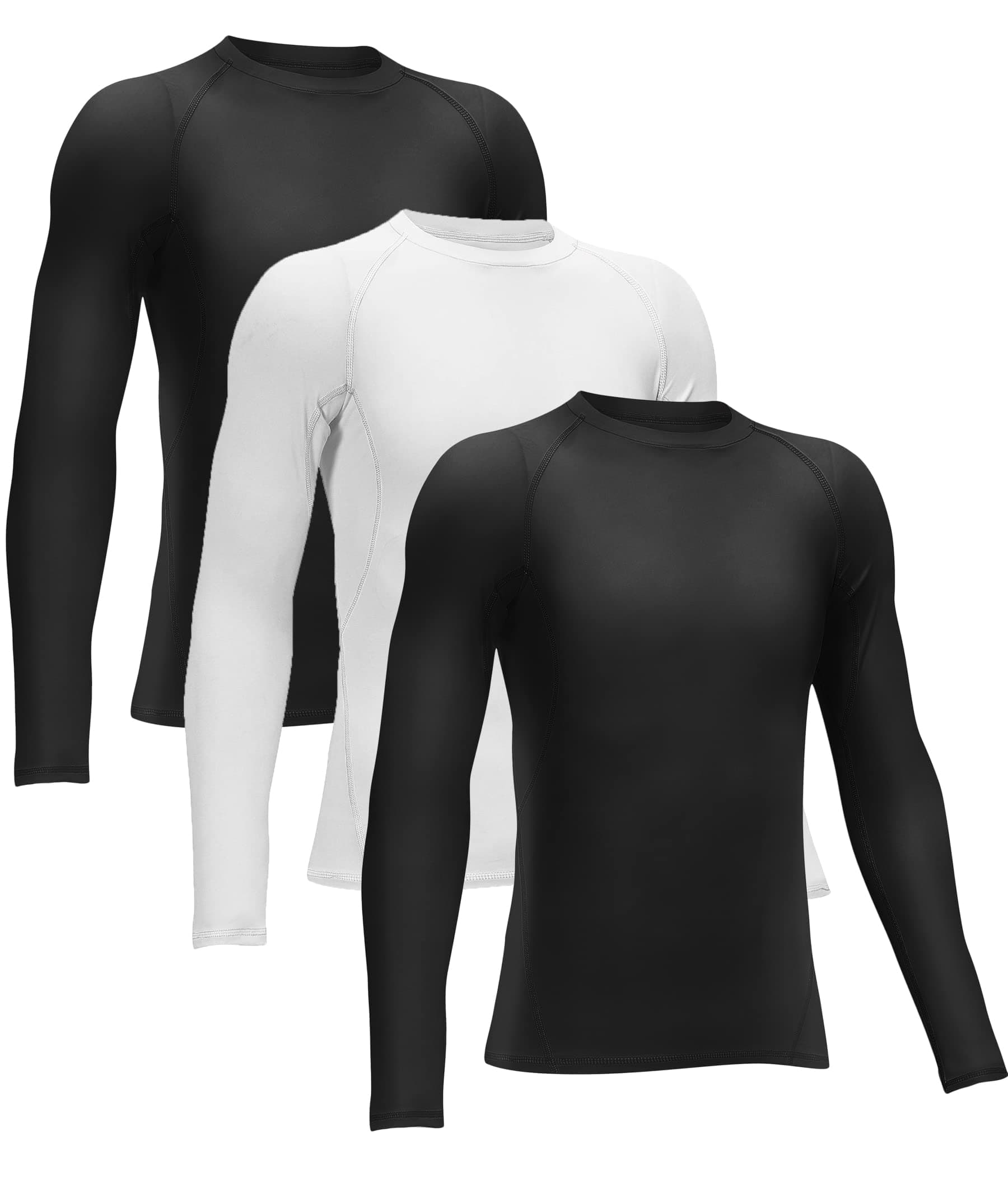 4 or 3 Pack Youth Boys' Compression Leggings Tights Athletic Pants Sports Base Layer for Kids Cold Gear