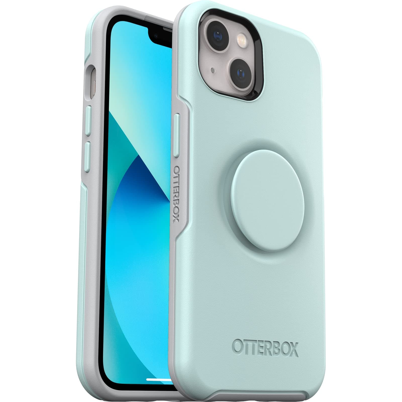 OtterBox Otter + POP Symmetry Series Case for iPhone 13 - Tranquil Waters (Blue)