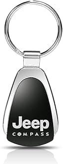 Jeep Compass Black Tear Drop Auto Key Chain