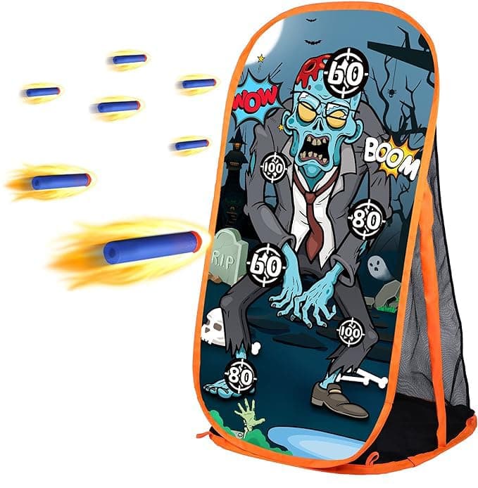 Shooting Games Targets Compatible with Toy Foam Blaster Balls Popper, Ideal Festival Birthday Toys for Boys Indoor Outdoor Backyard Kids Shooting Practice