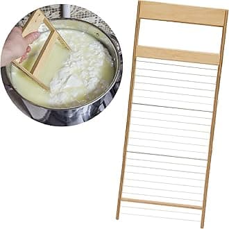 Horizontal Cheese Curd Cutter for Cheese Making Cheese harp Cheese Curd Cutter Artisan Cheese Making Knife (1/2”)