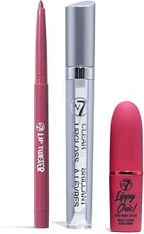 Lippy Essentials - 3 Piece Set - Lipstick, Lip Liner & Gloss - Pink