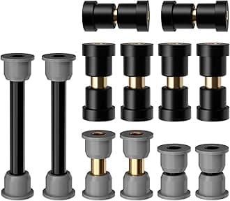 Panglong Club Car Precedent Bushing Kit, Front Suspension & Rear Suspension and A Arm Bushing Kits, Polyurethane Bushings Kit Suitable for 2004-Up Precedent, OEM #102506601, 102506401, 102956201
