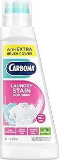 Carbona Laundry Stain Scrubber | Bio-Enzyme Stain Remover | Eliminates Fat, Oil, Blood, Milk, Fruit, Ketchup, Vegetables & Baby Food Stains | Save On Skin & Washable Fabrics | 1 Pack, 8.4 Fl Oz