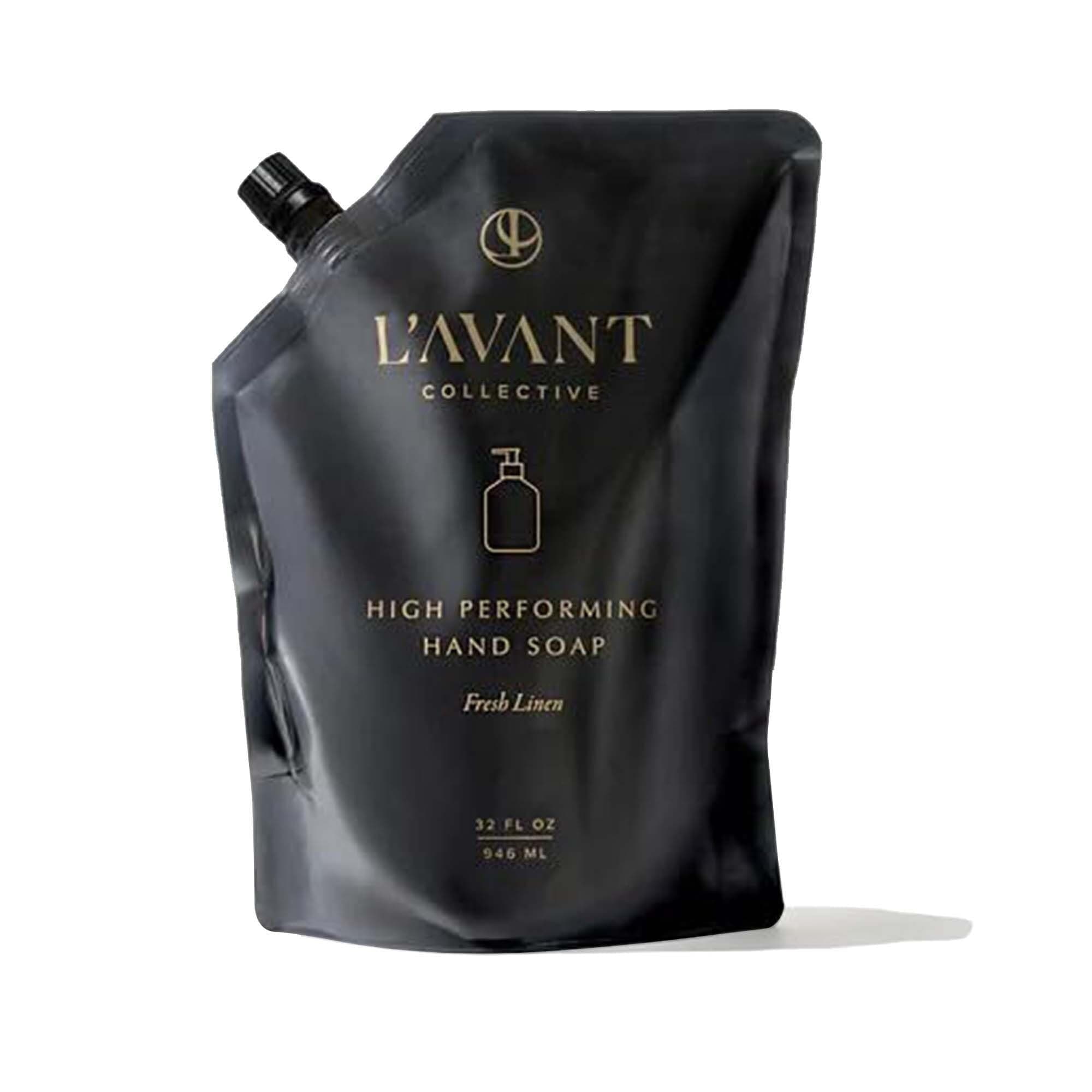 High Performing Natural Hand Soap Refill | Luxurious Ingredients for Soft & Smooth Hands | Fresh Linen Scent | 32 FL oz/946 mL