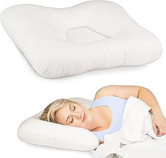FIB-221 Tri-Core Cervical Pillow, Firm Support, Midsize, White