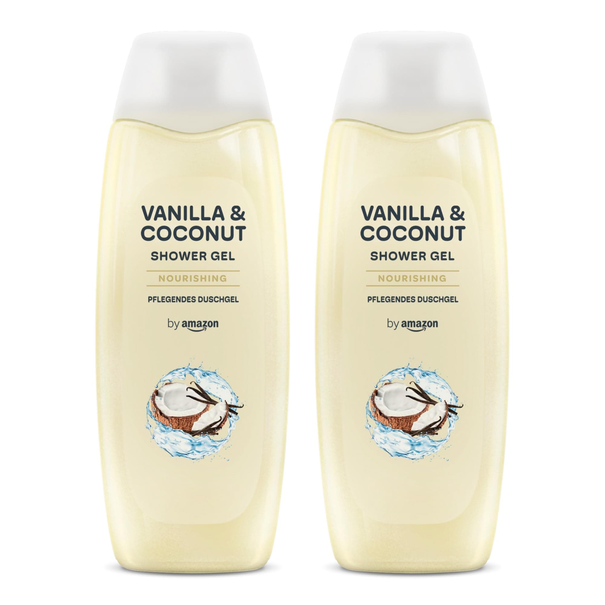 Vanilla & Coconut Shower Gel, 2 x 500ml