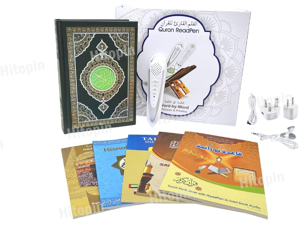 Hitopin Digital Pen Quran,Word by Word Function 5Small Books Coran Pen Islami...