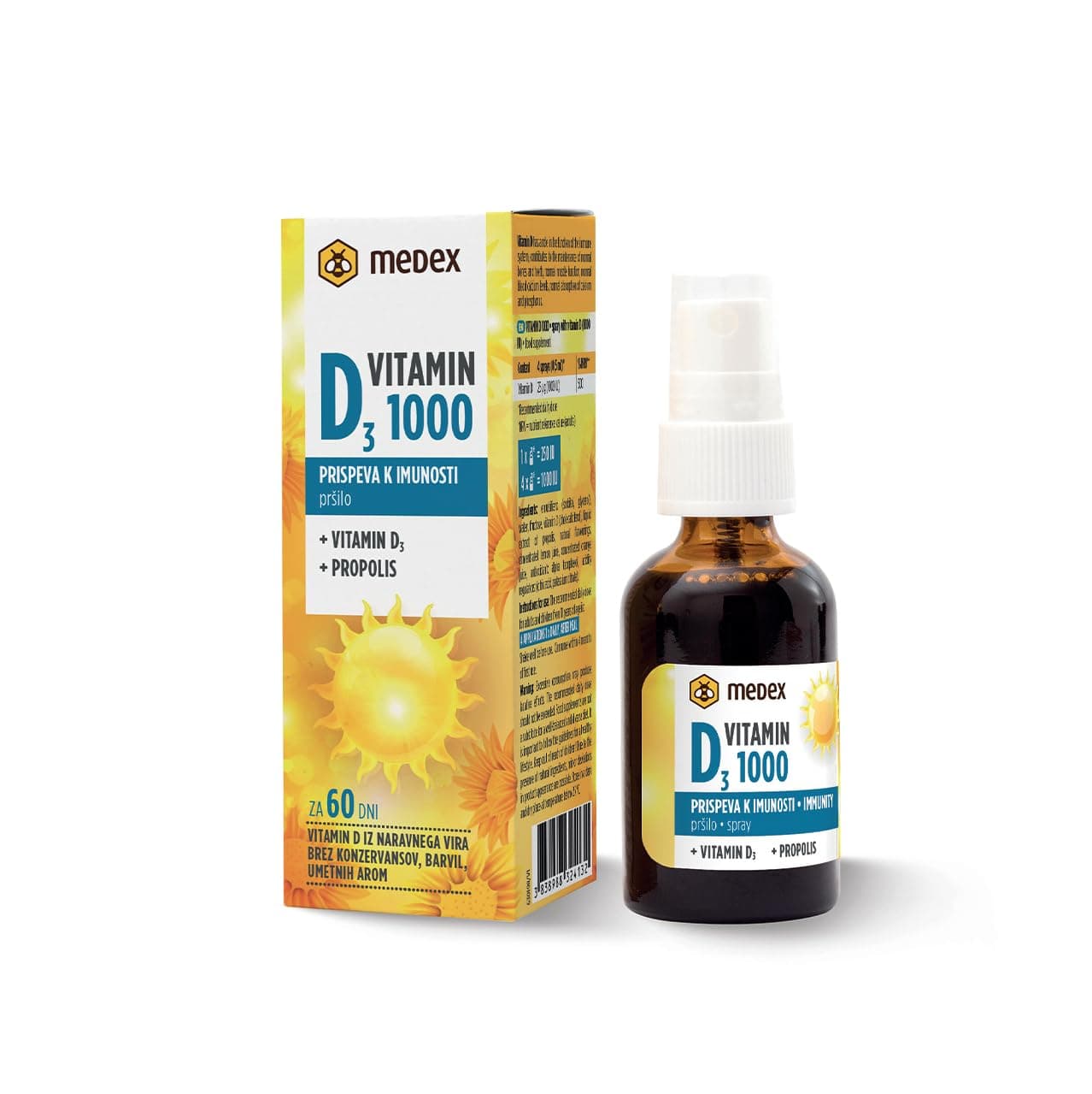 MEDEX VITAMIN D 1000 IU PROPOLIS SPRAY 30ML