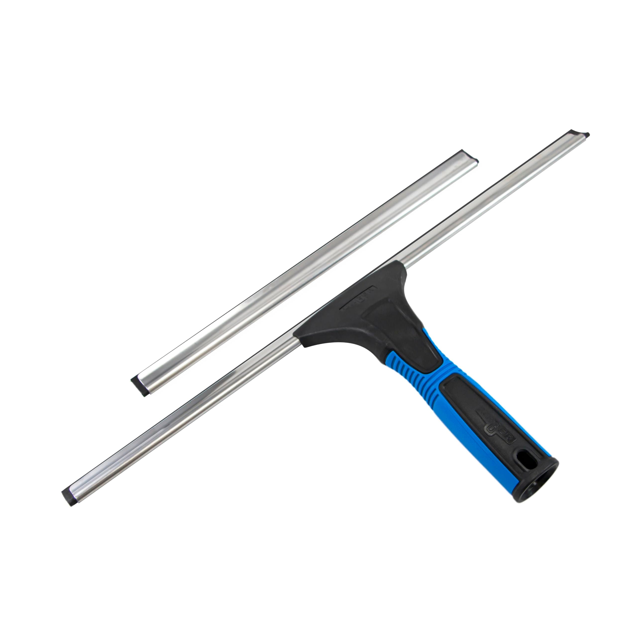Professional 18” EZ Change Window & Glass Cleaning Squeegee - Streak Free Results, Clean Large and Small Windows, with 12” Channel