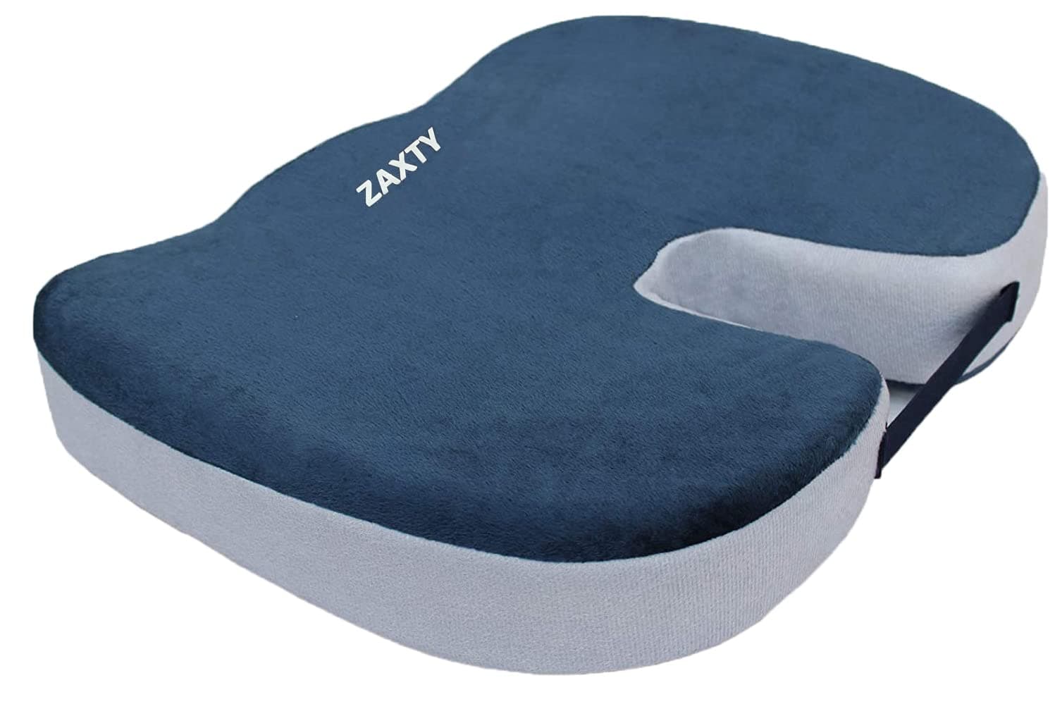 Orthopaedic Foam Coccyx Cushion Seat for Tailbone Pain, Sciatica, Lower Back Support and Pain Relief Ventilated Seat Cushion with Removable Cover for Office/Home Chair