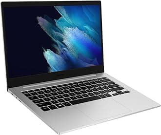Galaxy Chromebook Go 14" Laptop Computer, Wi-Fi, Lightweight Slim Durable Design, 12-Hour-Battery, 4GB Memory, 32GB eMMC, Silver/Black