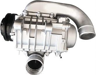 Universal Supercharger Steel Aluminum Supercharger Roots Compressor Blower Booster Mechanical Turbocharg Car SUVs Cherrookee TOYYOOTA Preevvia Buuiick GL8 HOVVEER 2.0L-3.5L
