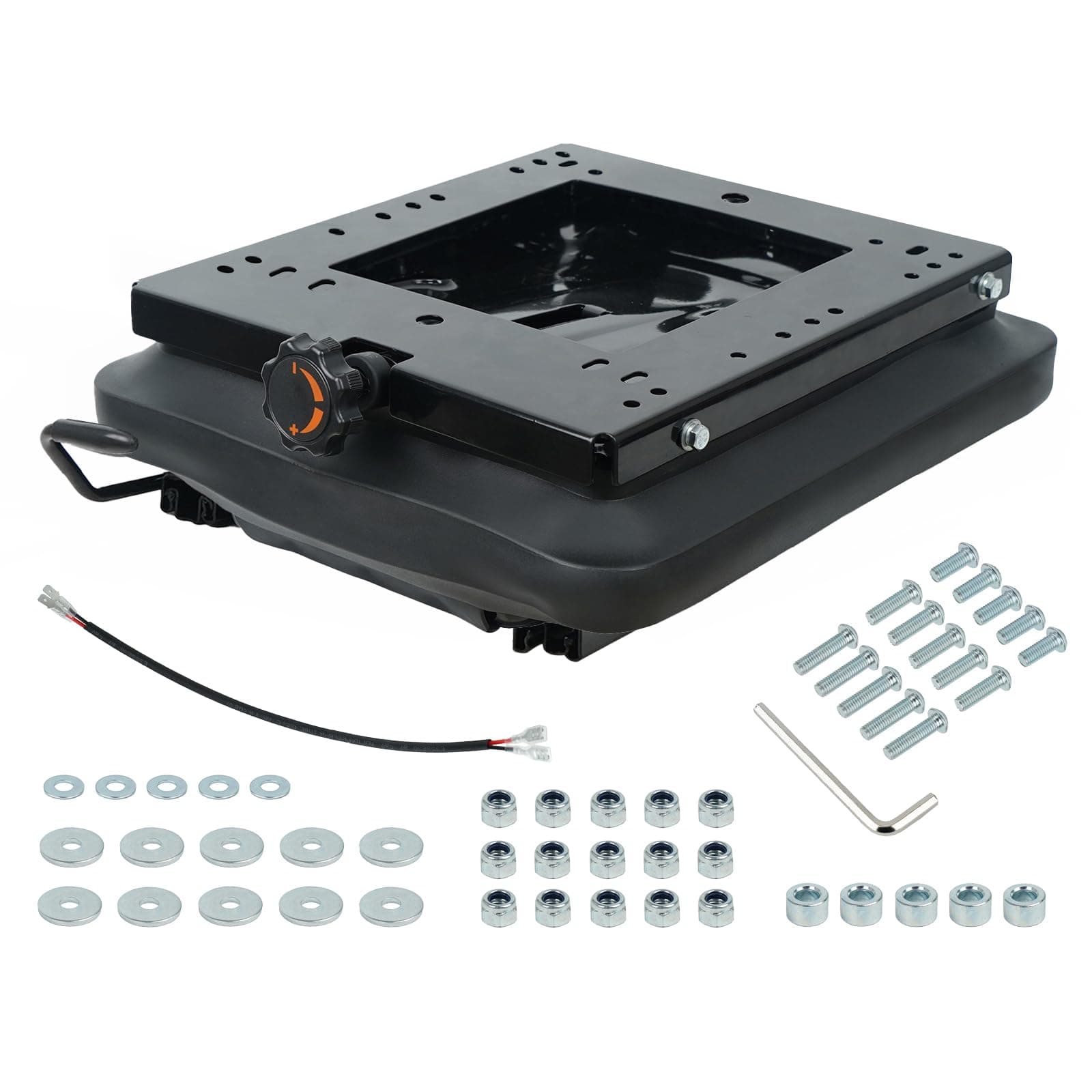 Universal Seat Suspension Kit with Seat Slider Track for Zero Turn Lawn Mower Tractor Forklift, Compatible with Most Aftermarket Seats - Same Day Shipping