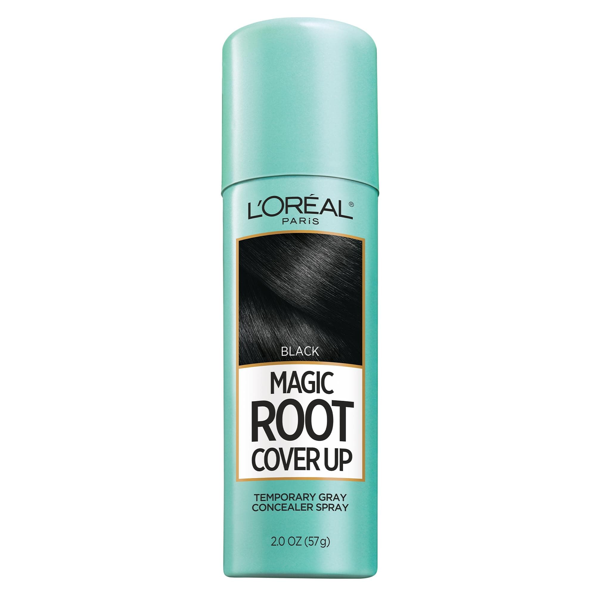 L’Oréal Paris Loreal Professional Magic Root Cover Up Temporary Grey Concealer Spray Hair Colour, Black, 57 Gm