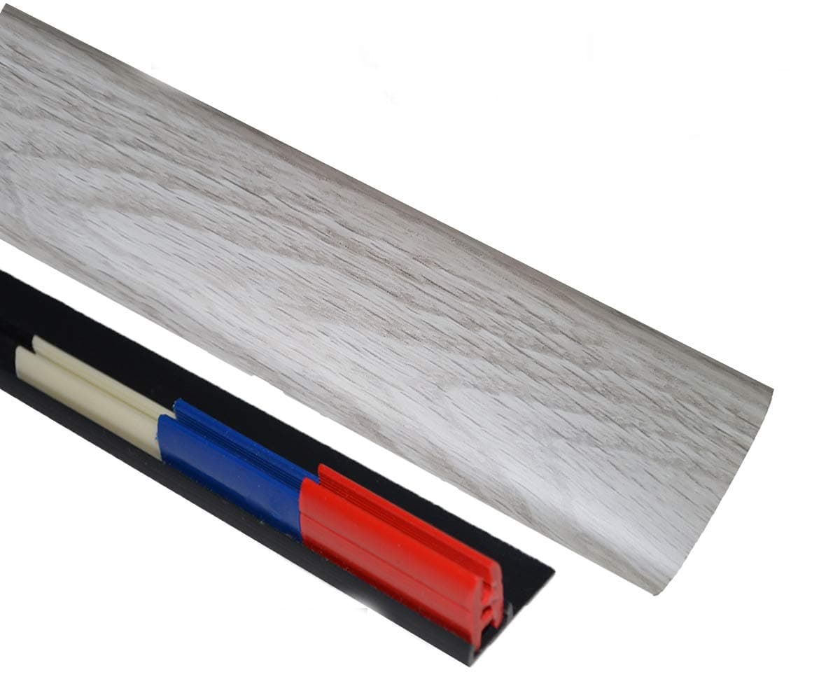 Stowe Oak Laminate Door Threshold Adjustable Height/Pivots 50mm x 90cm Easyclip