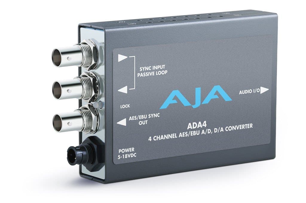 AJA ADA4 4-Channel Bi-Directional Audio A/D & D/A Converter