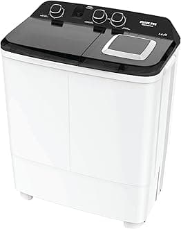 7Kg Semi-Automatic Top Load Twin Tub Washing Machine with Quick Wash & Auto Balance Control, Silent Operation, Powerful Pulsator, Rust-Proof Body - NWM700SPN2B