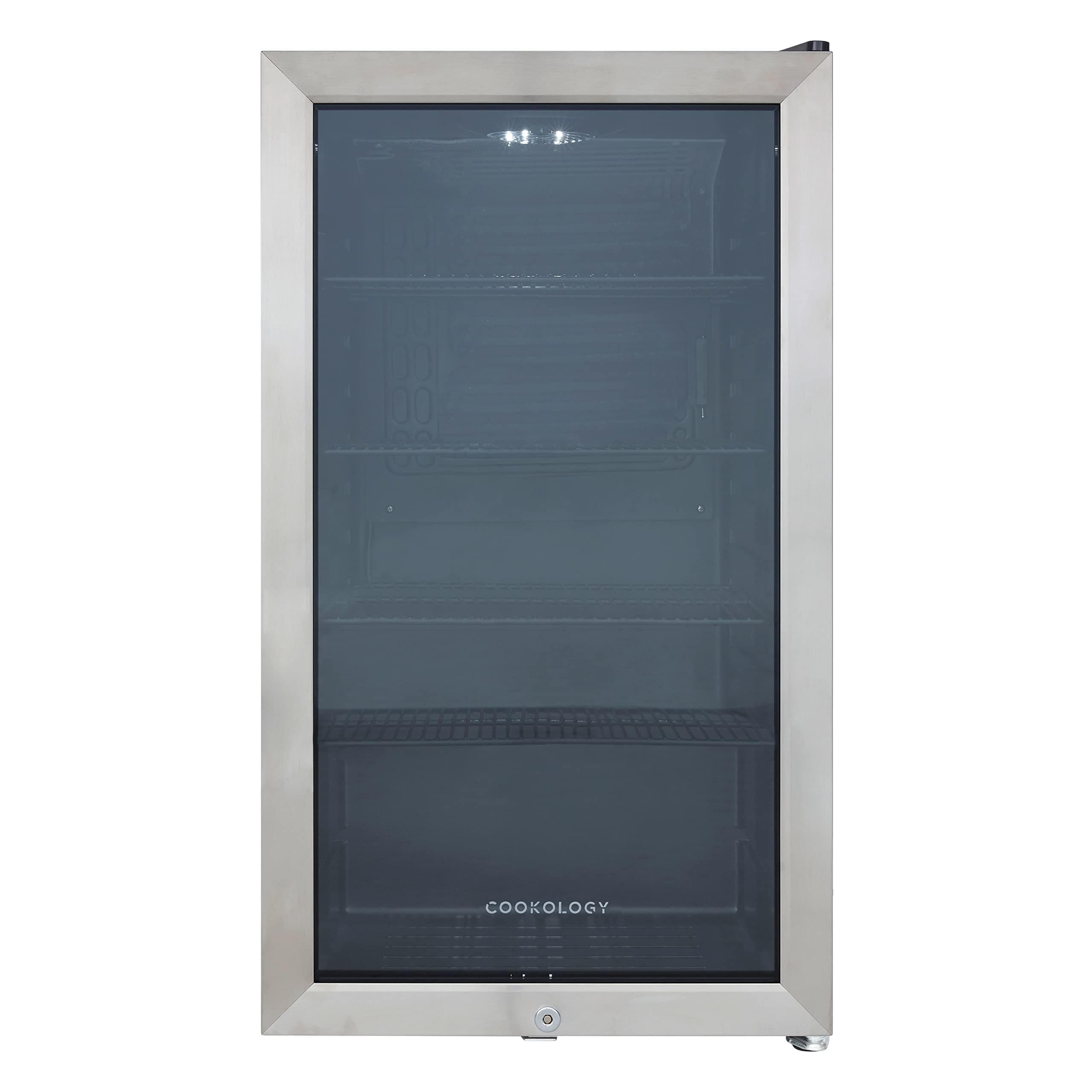 – Cookology CBC98SS Under-Counter Fridge, 98 Litre Beer, Wine and Drinks Fridge with Adjustable Temperature Control, LED Light and Energy Efficient - in Stainless Steel